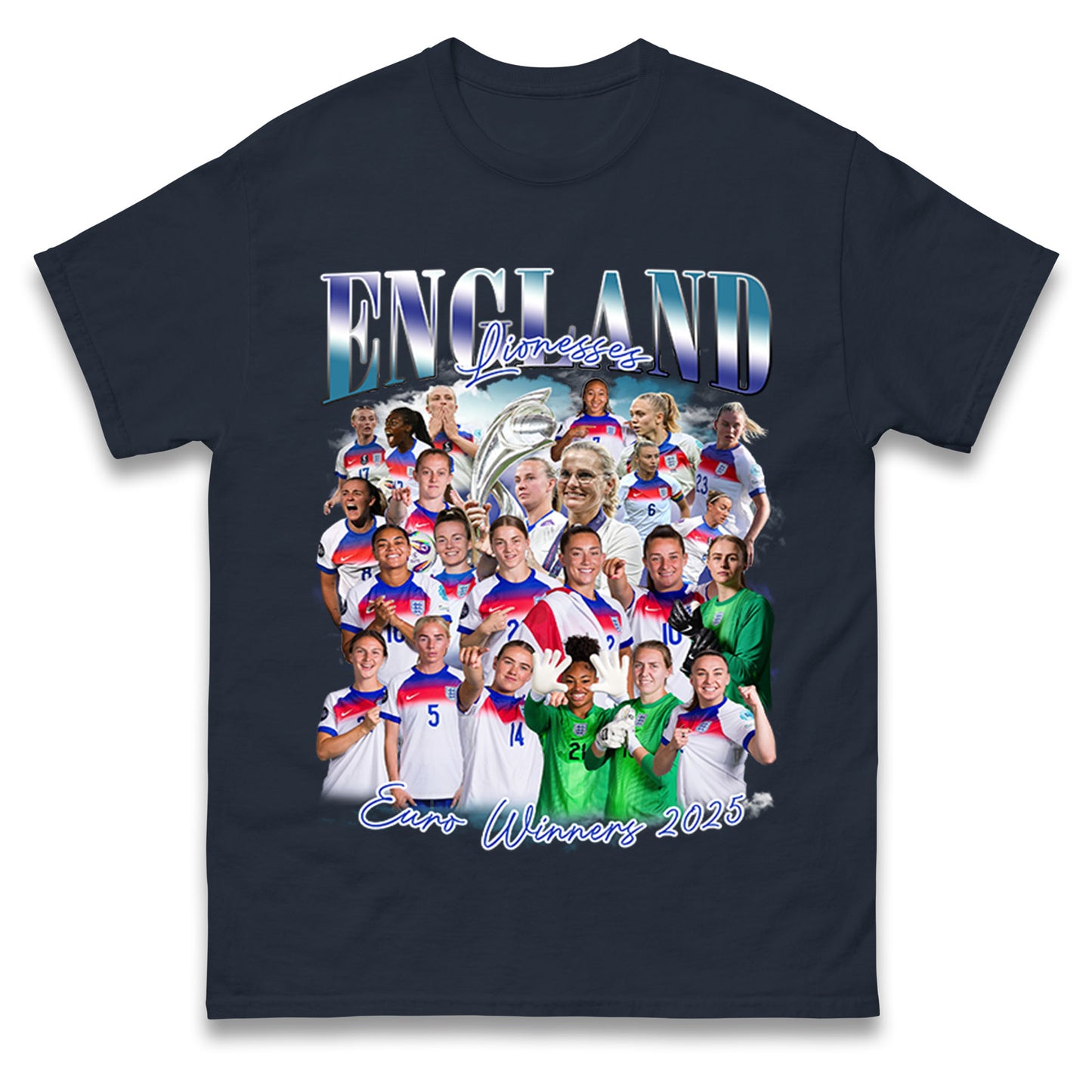 Englands Women Euro Winners 2025 T Shirt