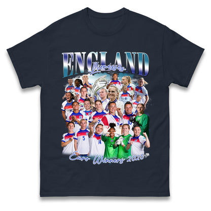 Englands Women Euro Winners 2025 T Shirt