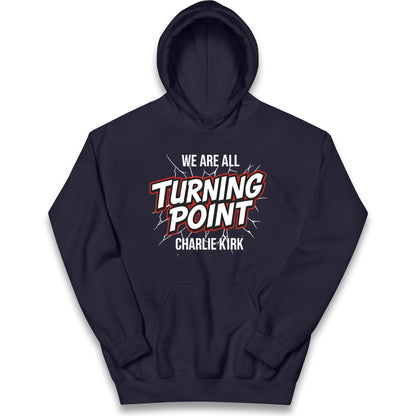 Turning Point Charlie Kirk Kids Hoodie 