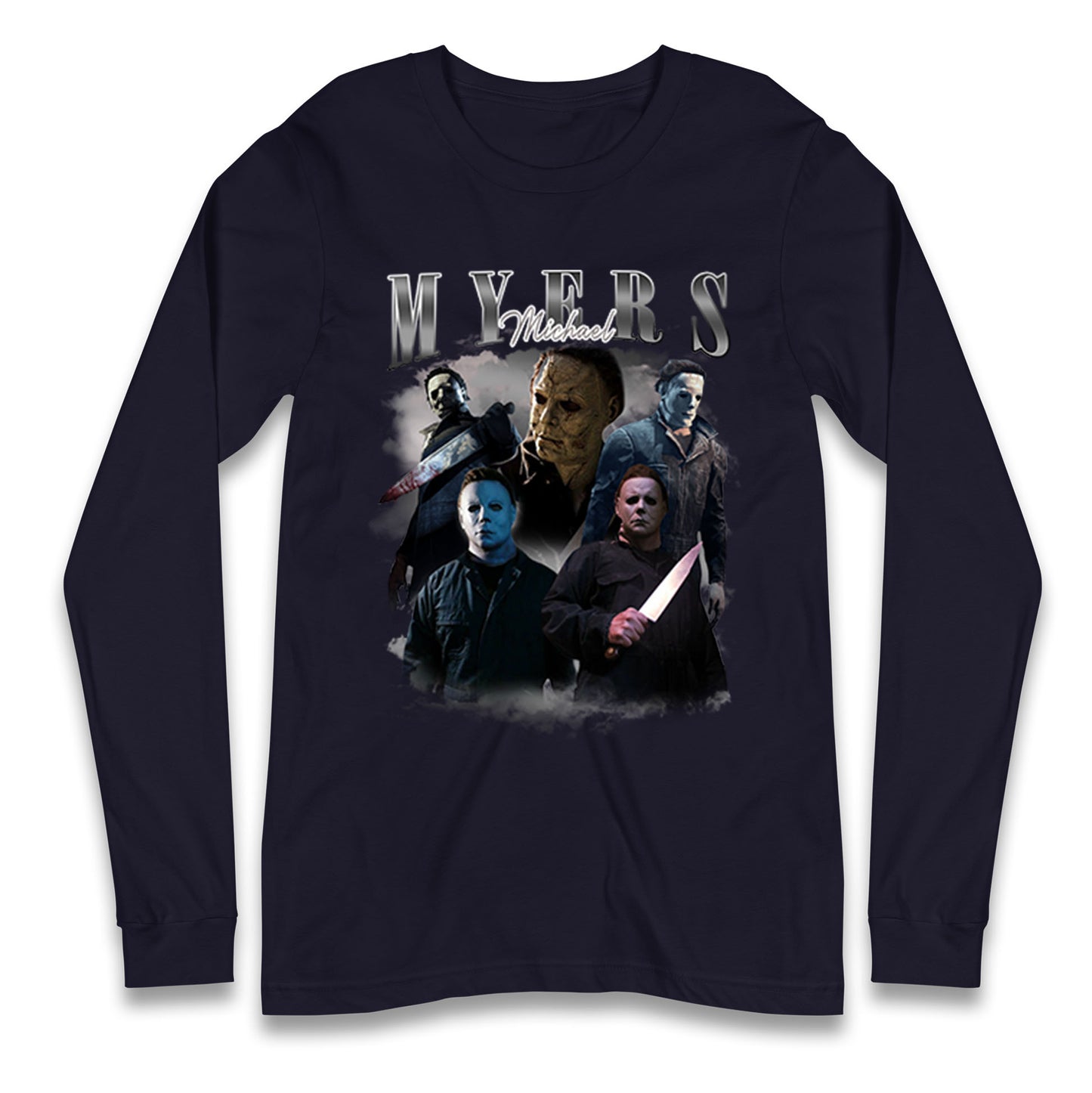 Michael Myers Serial Killer Halloween Bootleg Long Sleeve T Shirt