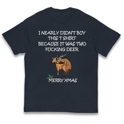 fucking deer christmas t shirt