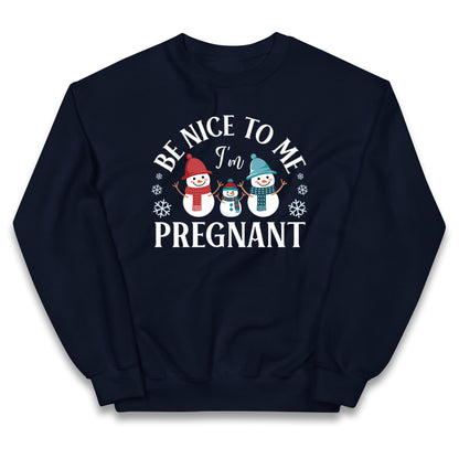 Pregnant At Christmas Kids Jumper