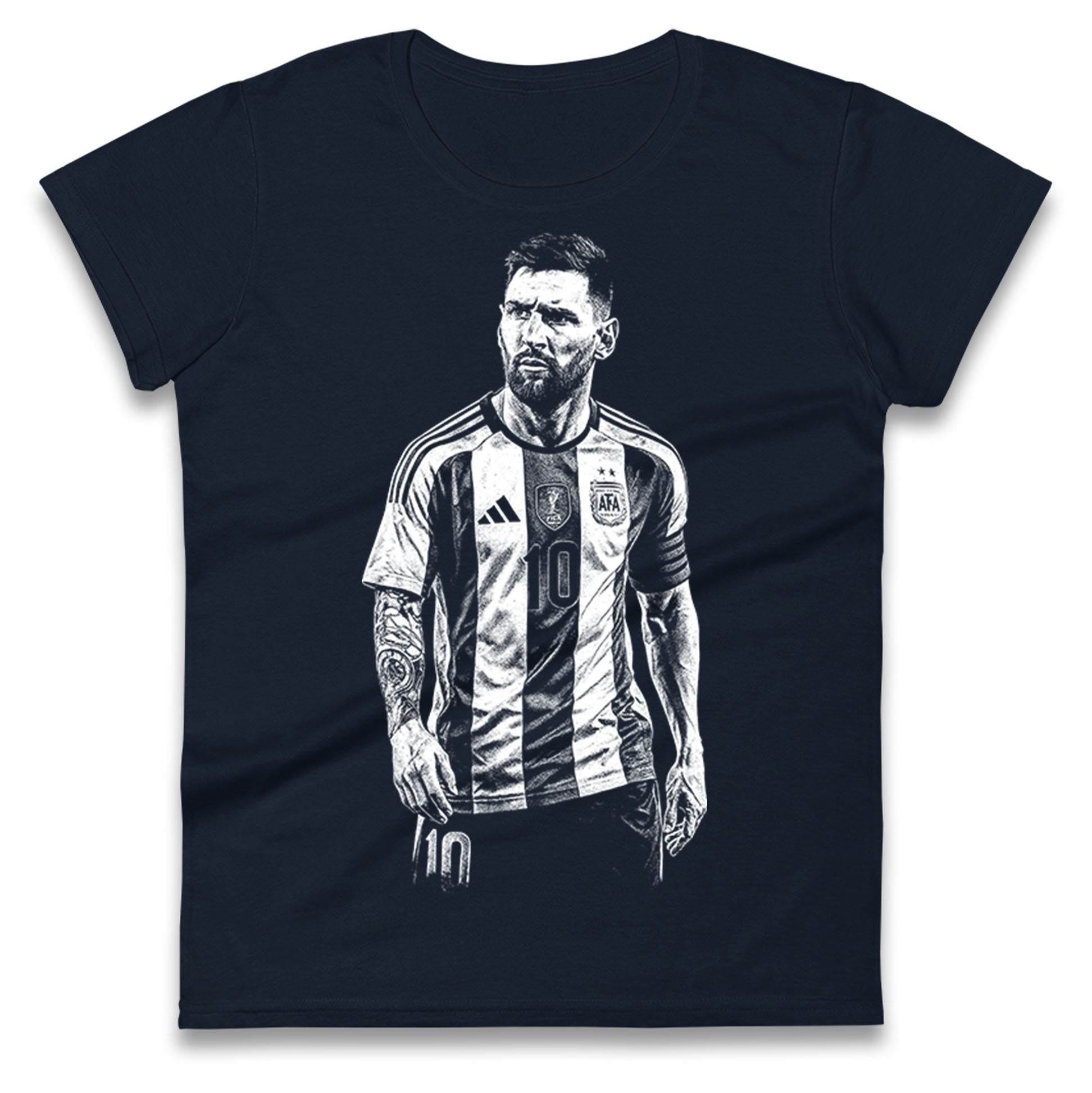 Lionel Messi Argentina Ladies T Shirt 