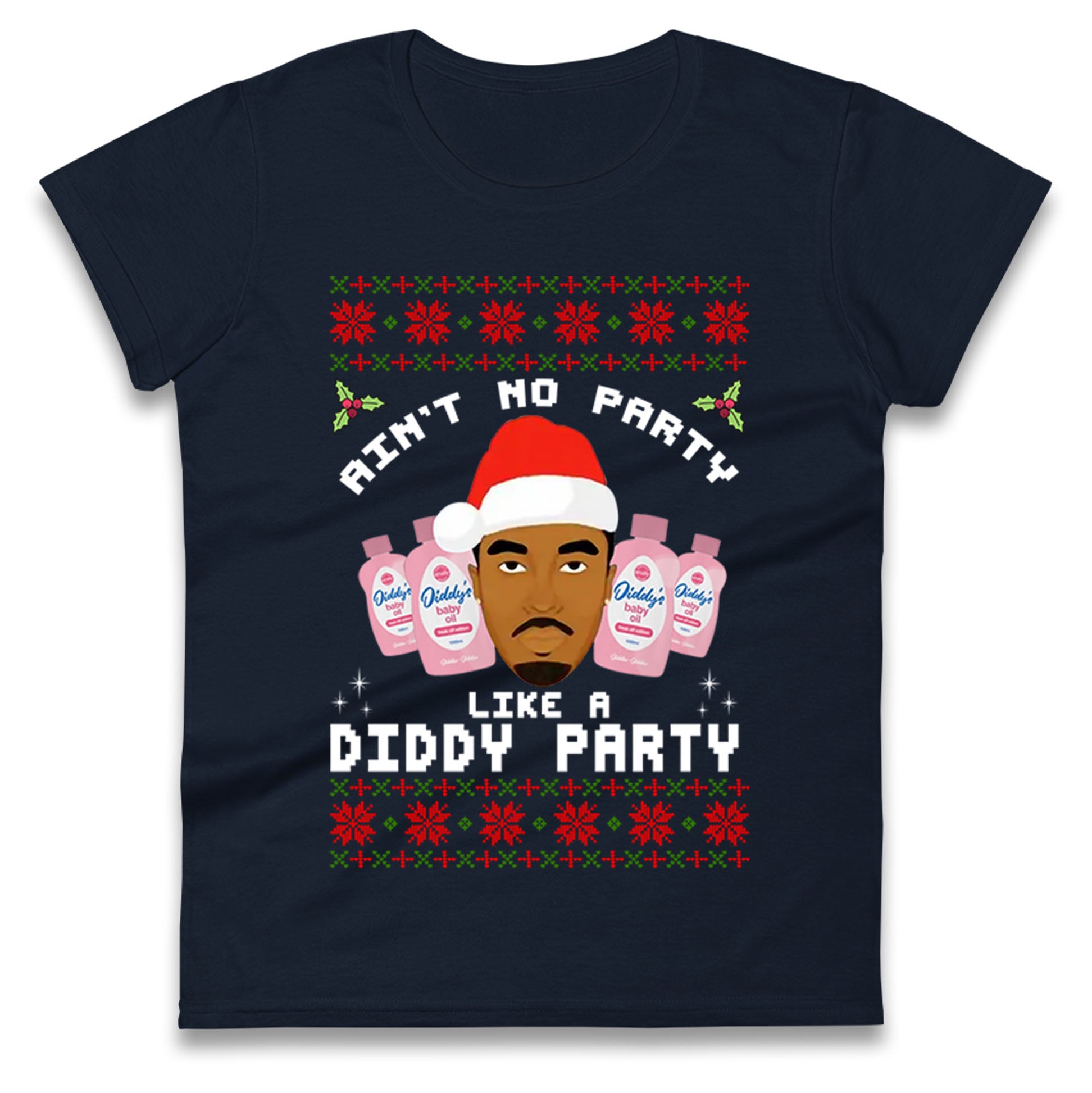 Diddy Christmas Ladies T Shirt