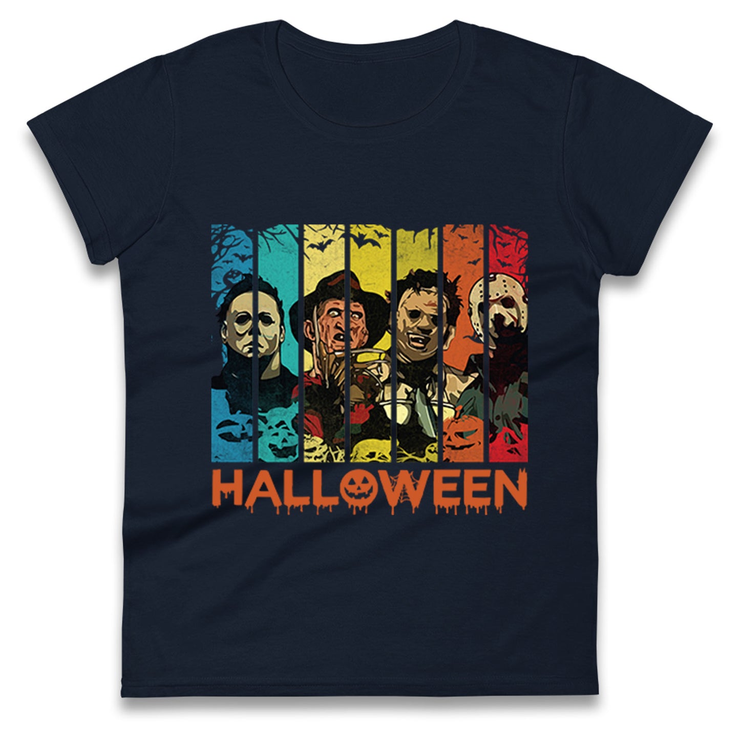 Vintage Villains Halloween Womens t shirts