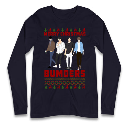 Merry Christmas Bumders The Inbetweeners Long Sleeve T Shirt