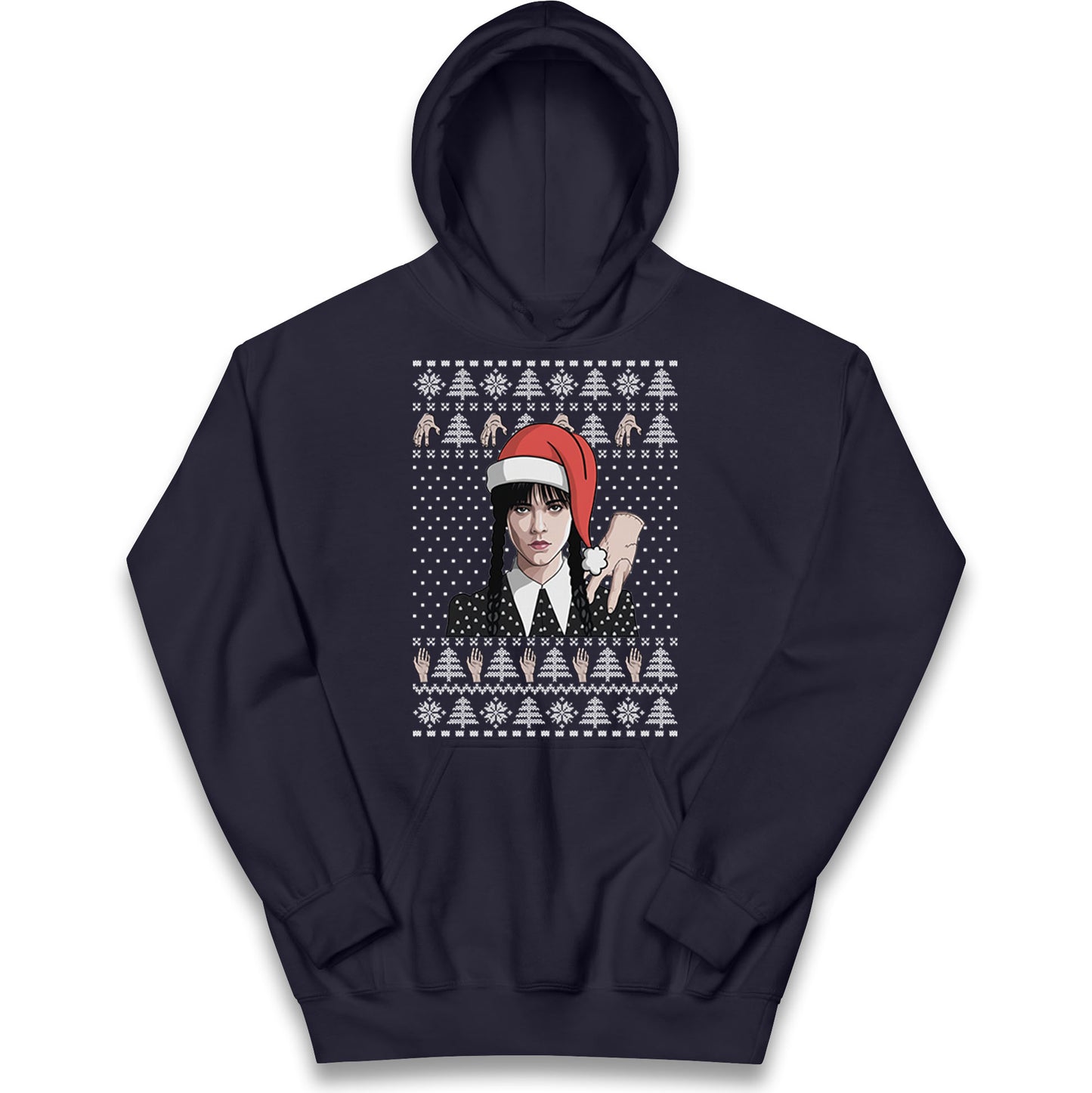 Wedensday Christmas Kids Hoodie