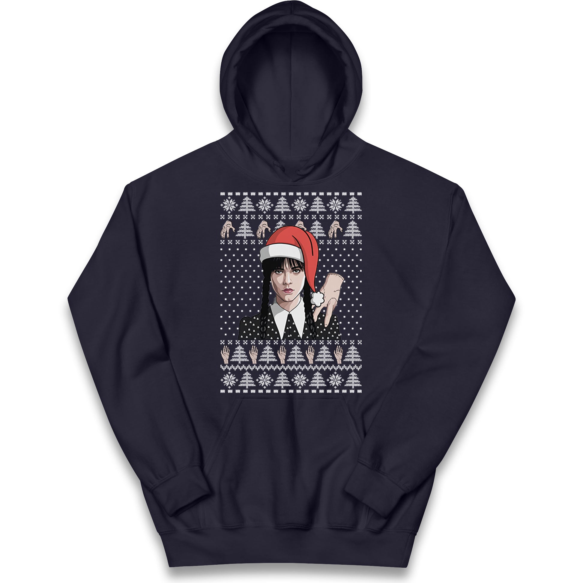 Wedensday Christmas Kids Hoodie