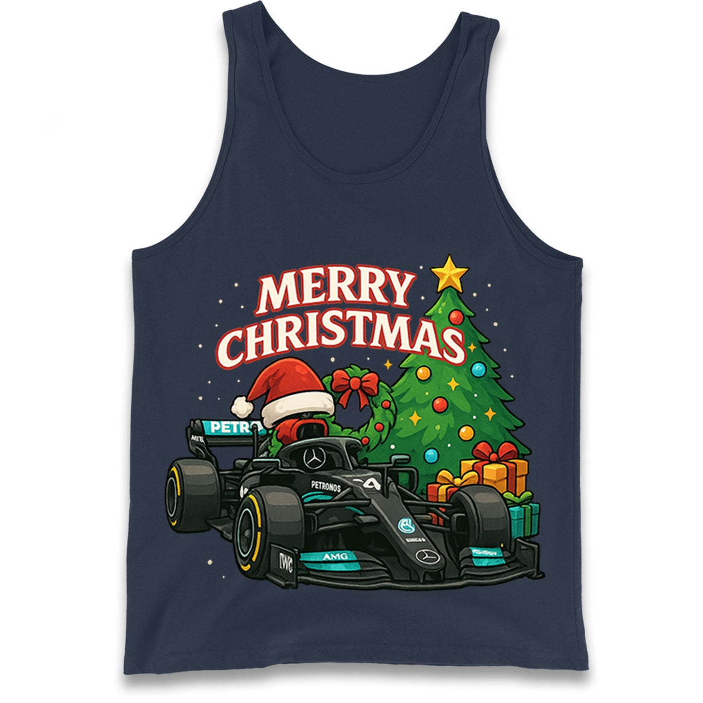 Mercedes F1 Christmas Tank Top