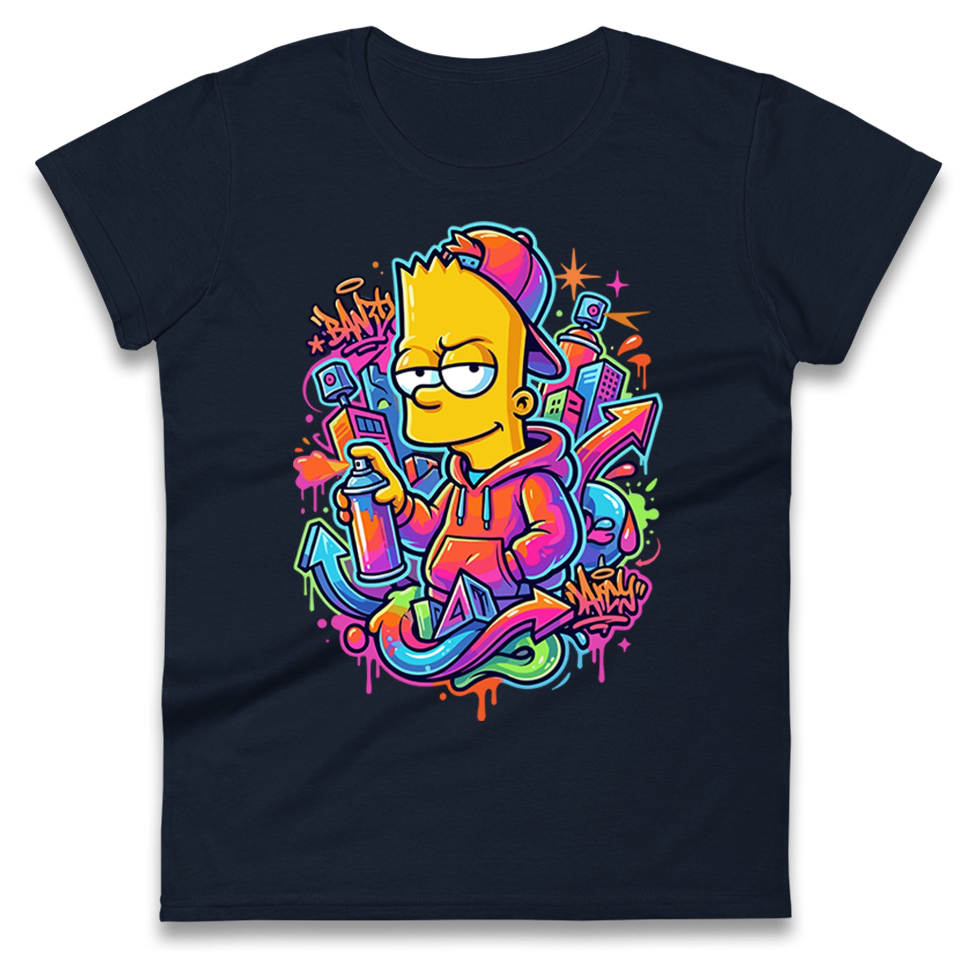Bart Simpson Ladies T Shirt 