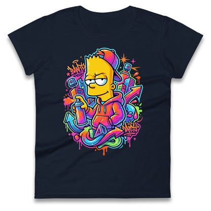 Bart Simpson Ladies T Shirt 