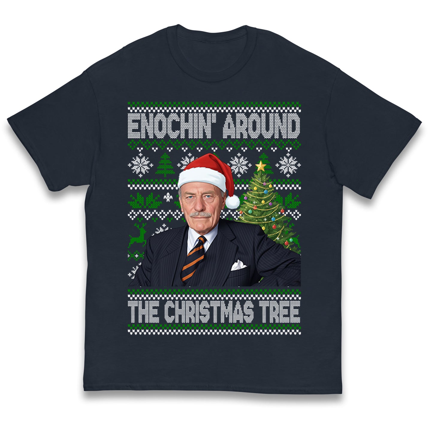 Enoch Powell Enochin Around the Christmas Tree Christmas Kids T Shirt