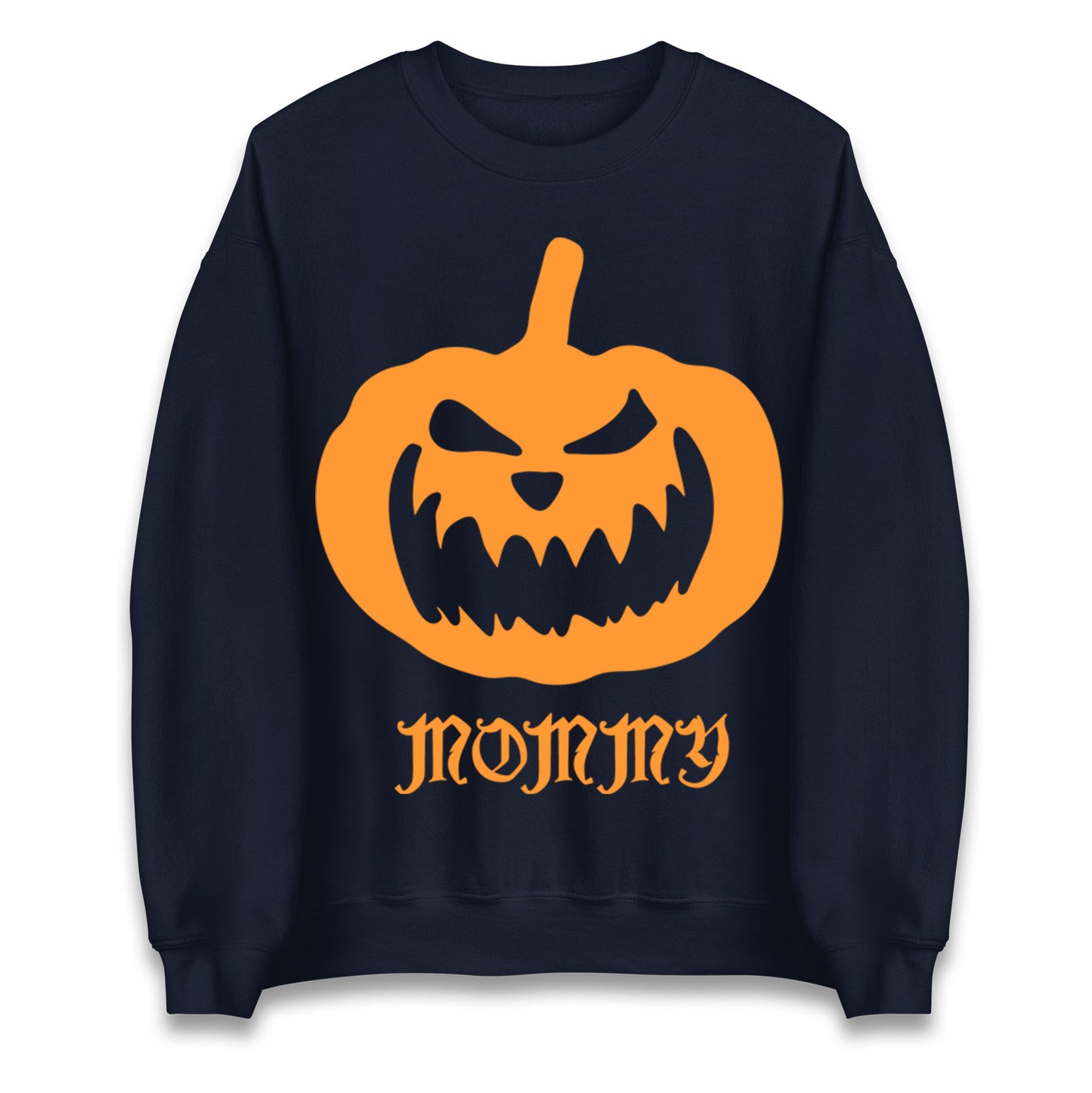 Scary Pumpkin Mommy Halloween Sweatshirt
