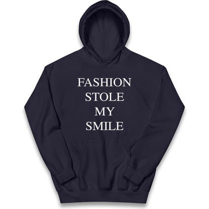 Fashion Stole My Smile Kids Hoodie