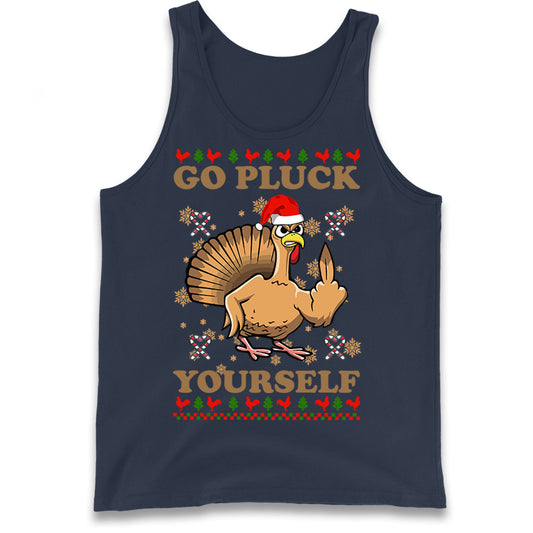 Christmas Go Pluck Yourself Funny Tank Top