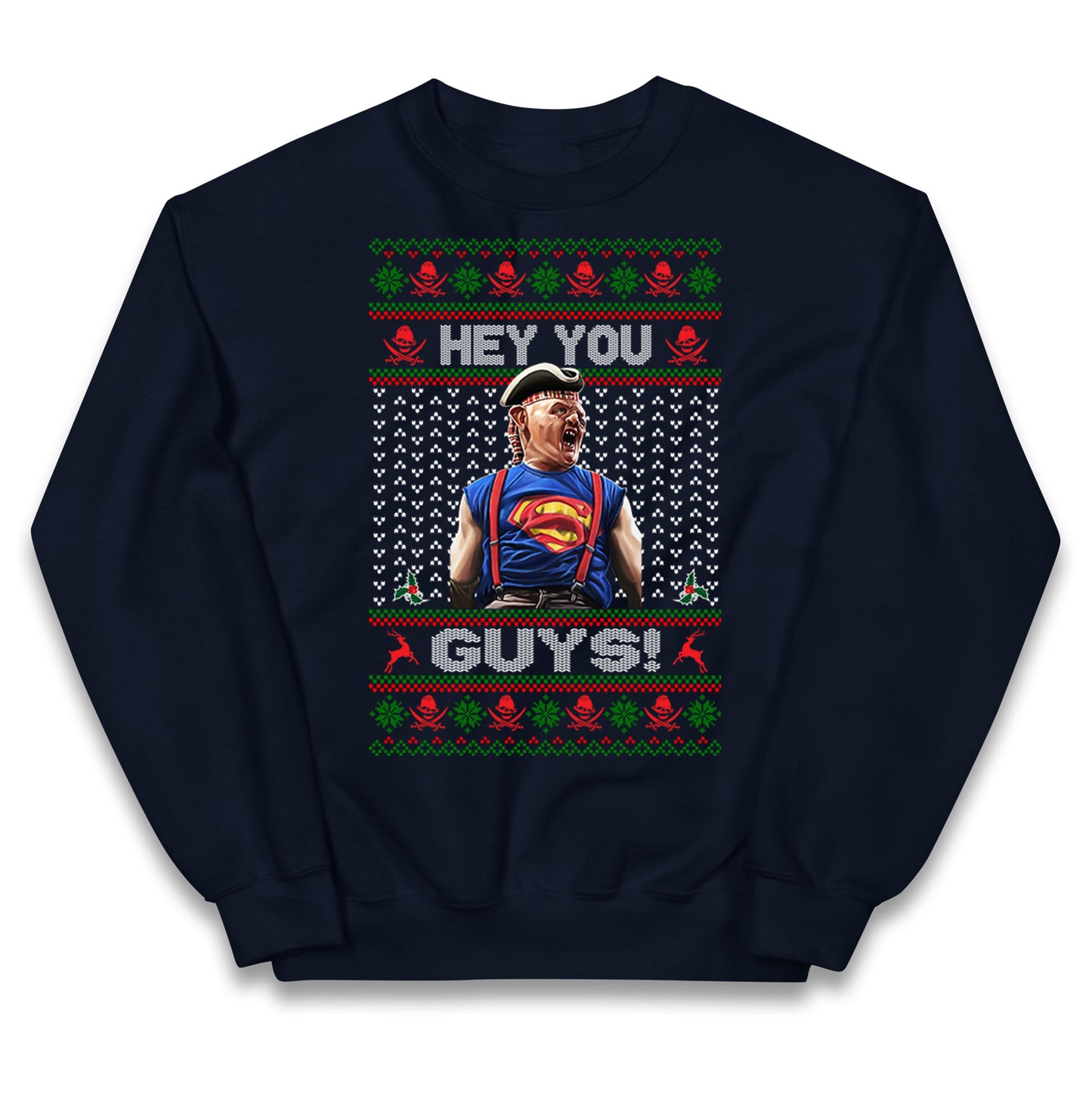 Goonies Sloth Christmas Kids Jumper
