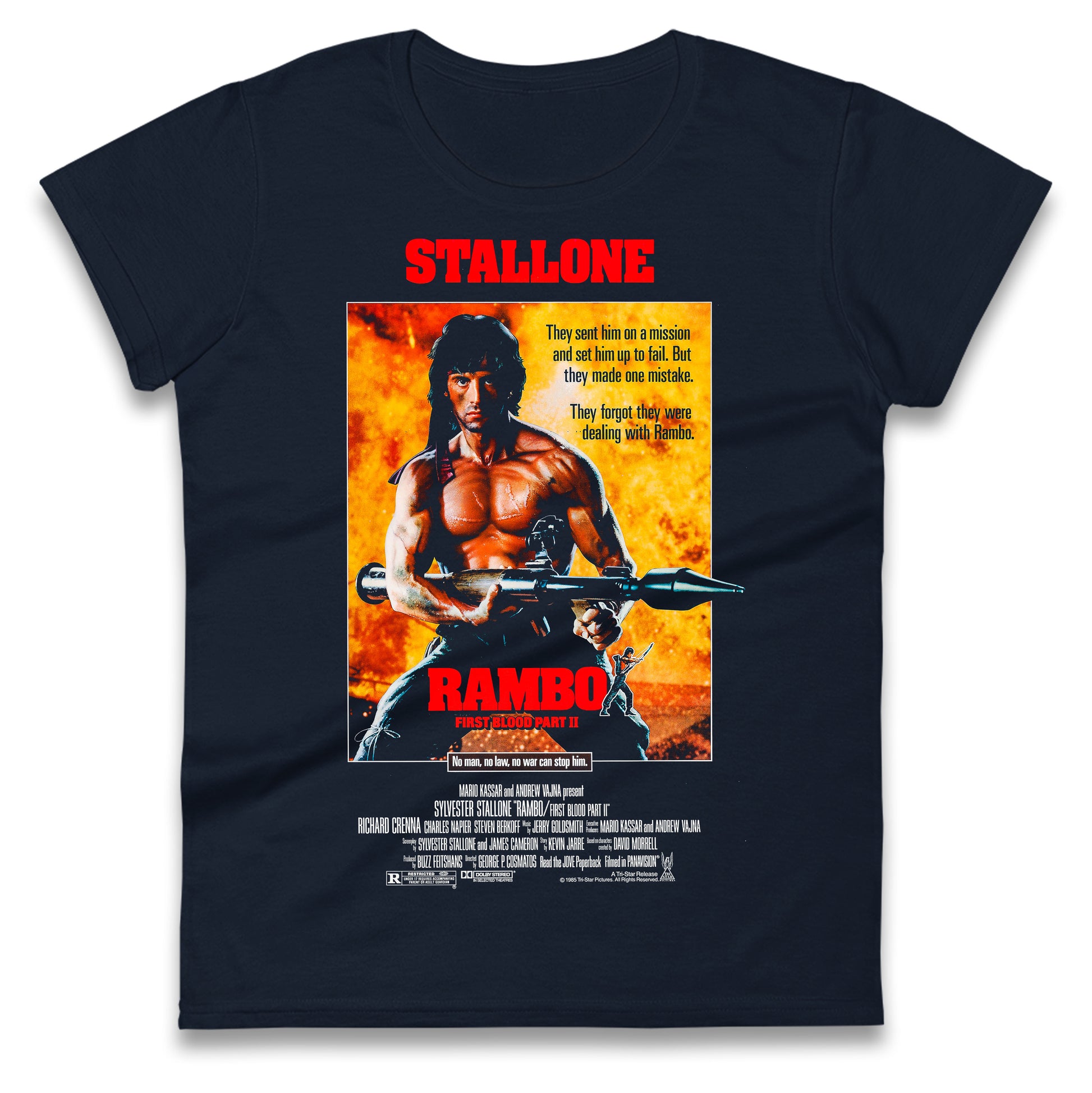 Rambo Movies Ladies T Shirt