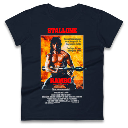 Rambo Movies Ladies T Shirt