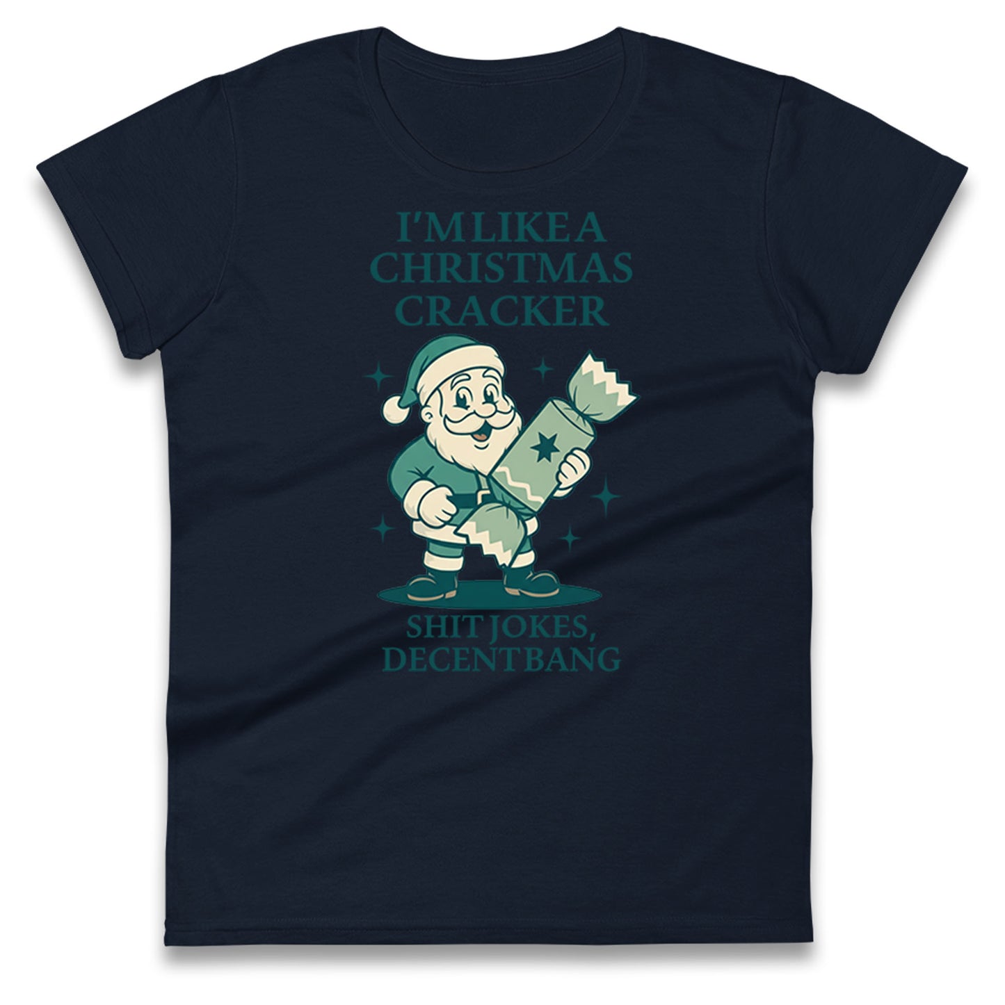 Christmas crackers Ladies T Shirt