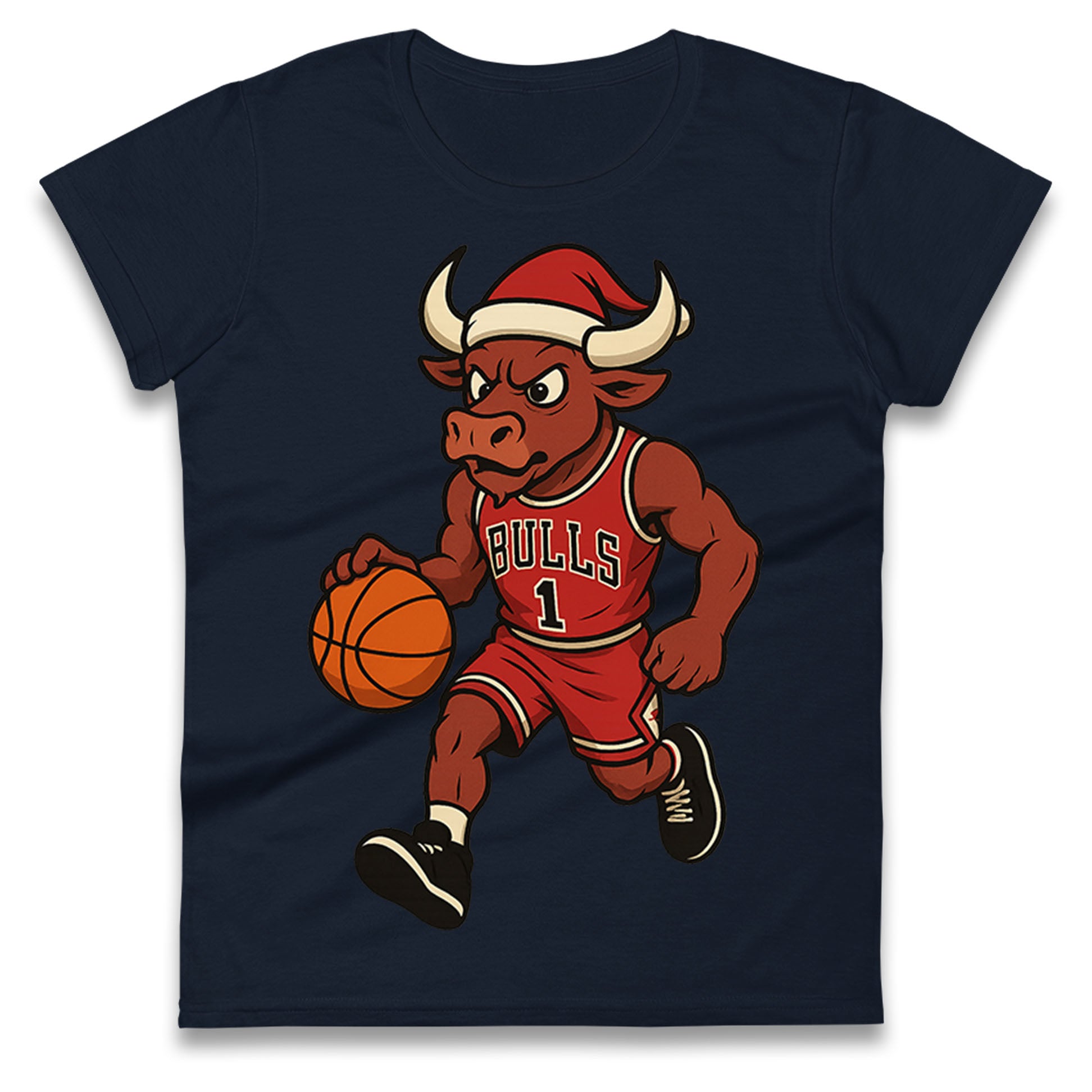 Chicago Bulls Christmas Ladies T Shirt