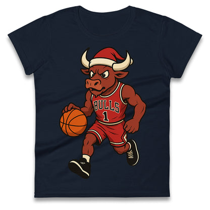 Chicago Bulls Christmas Ladies T Shirt