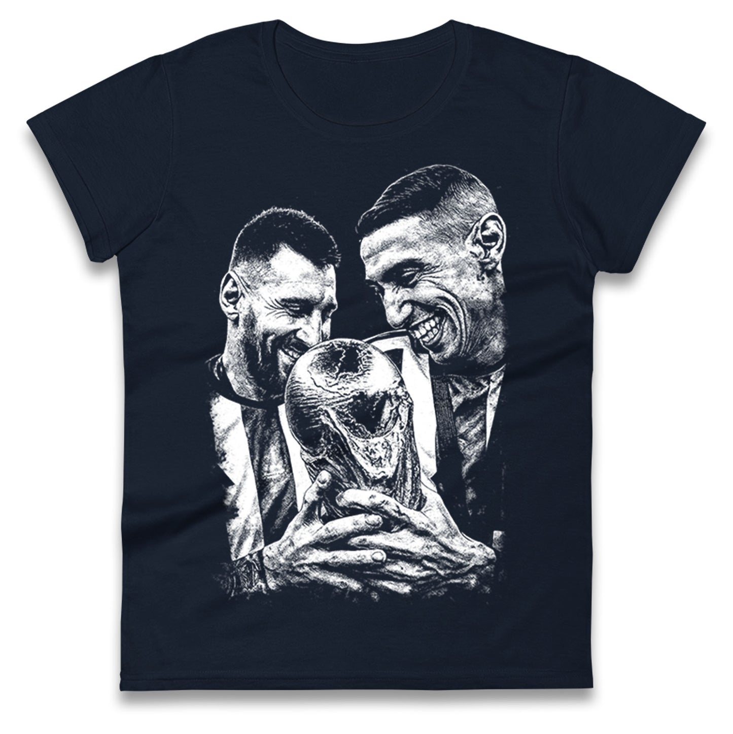 Lionel Messi Angel Di Maria Ladies T Shirt