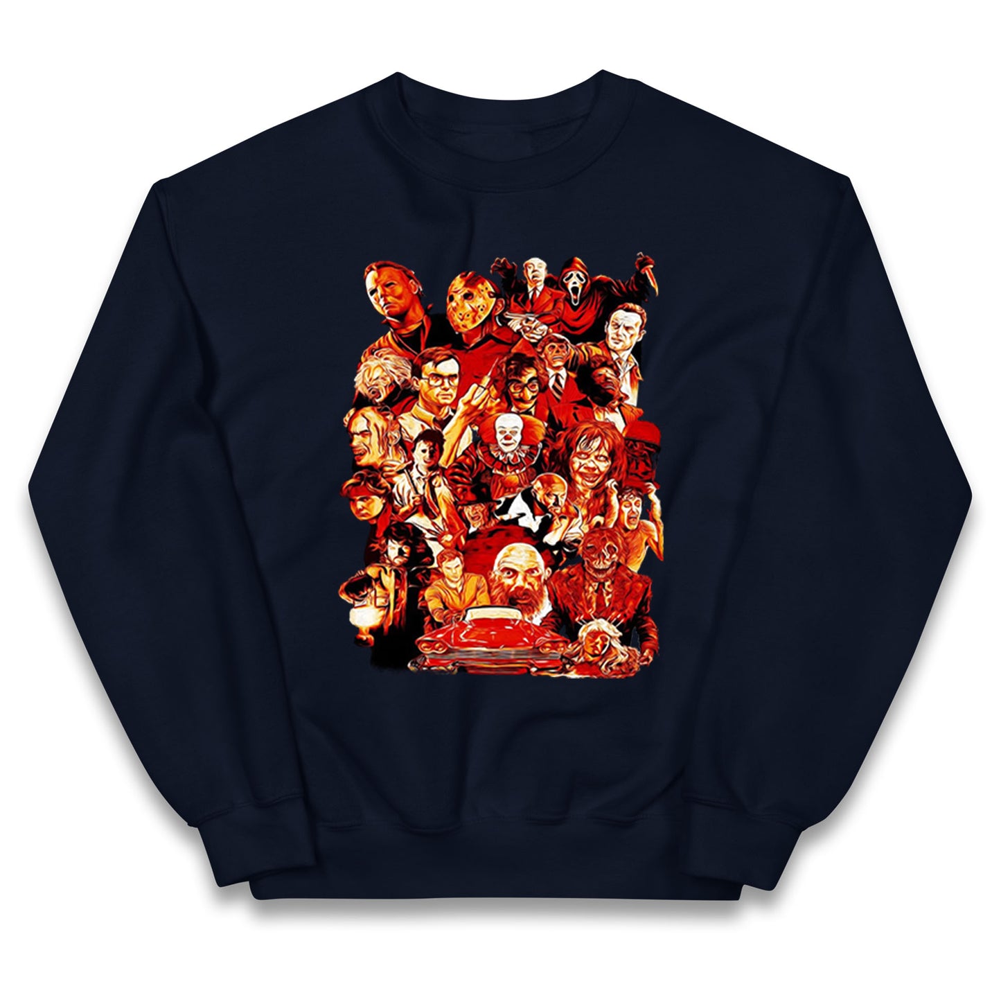 Horror Characters Halloween Kids Jumper