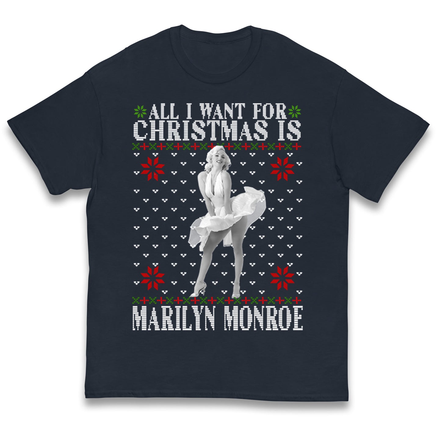 marilyn monroe christmas t shirt