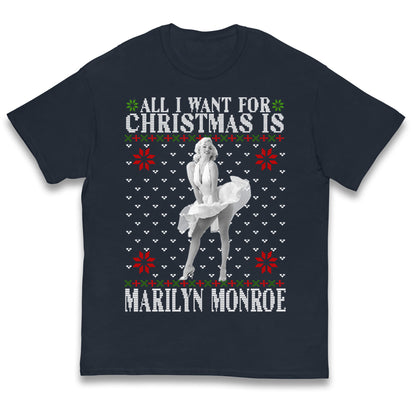 marilyn monroe christmas t shirt