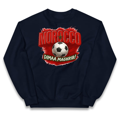 Morocco Retro World Cup Kids Jumper