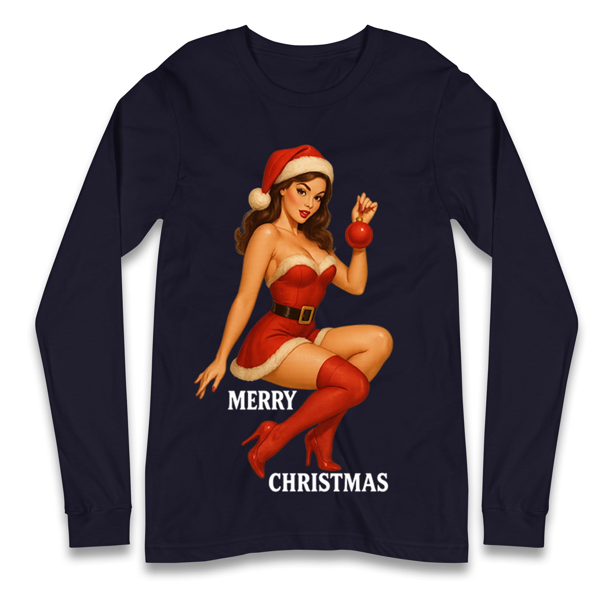 Merry Christmas Sexy Christmas Long Sleeve Shirt
