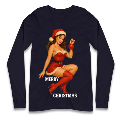 Merry Christmas Sexy Christmas Long Sleeve Shirt
