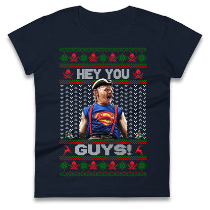 Goonies Sloth Christmas Ladies T Shirt
