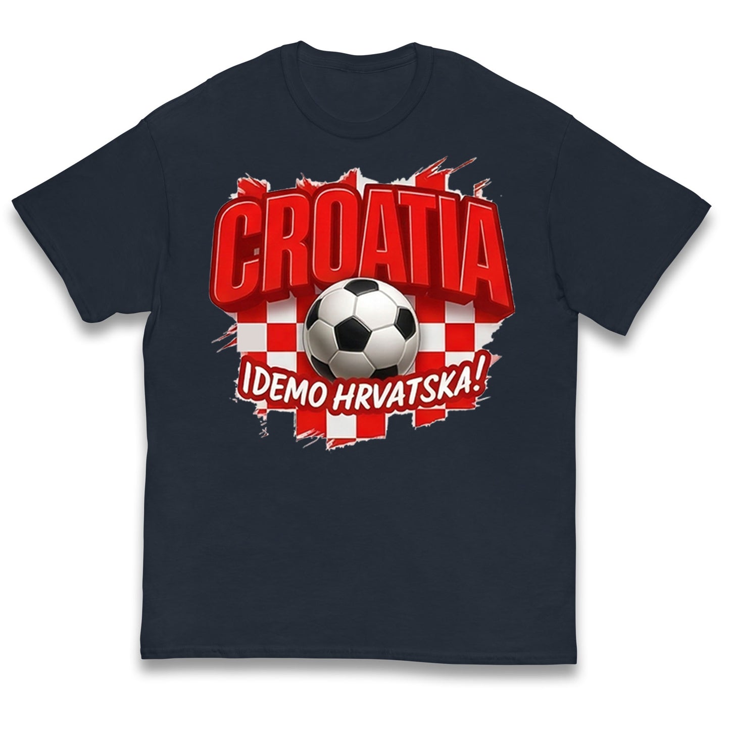 Croatia Retro World Cup Kids T Shirt 