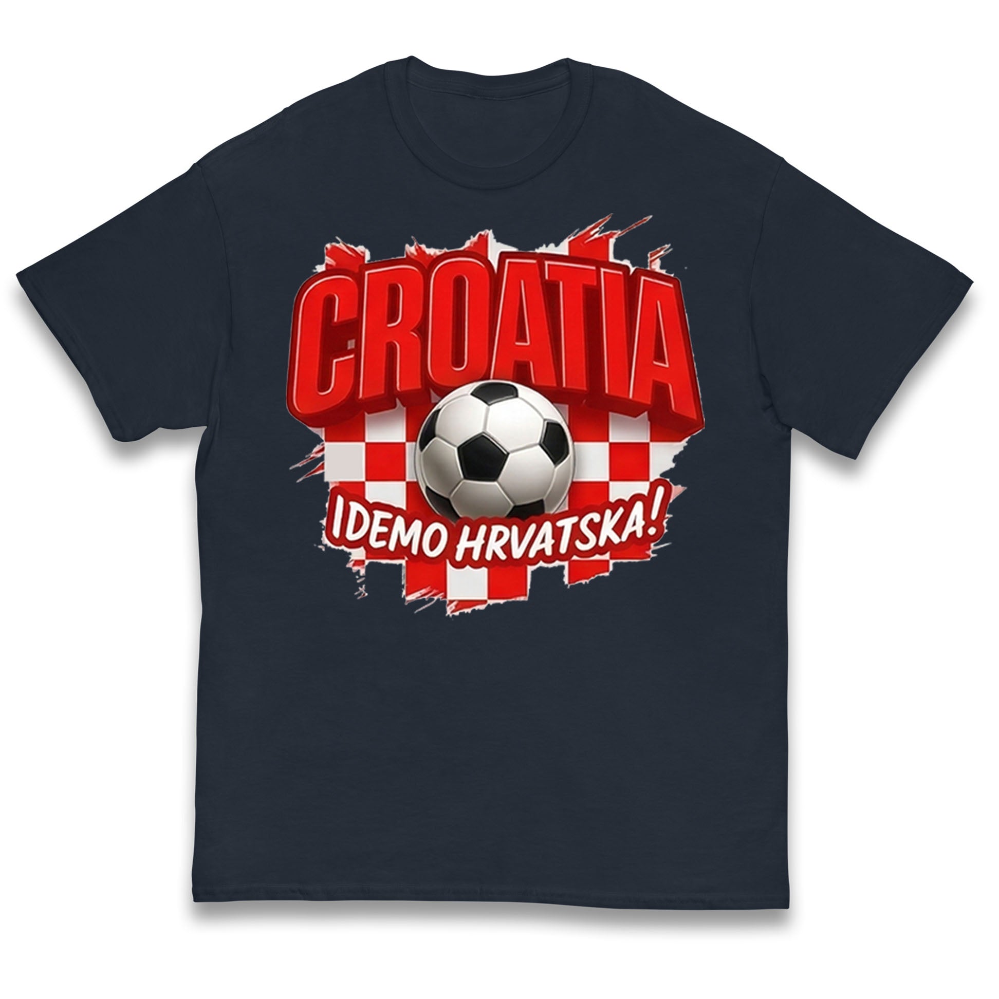 Croatia Retro World Cup Kids T Shirt 