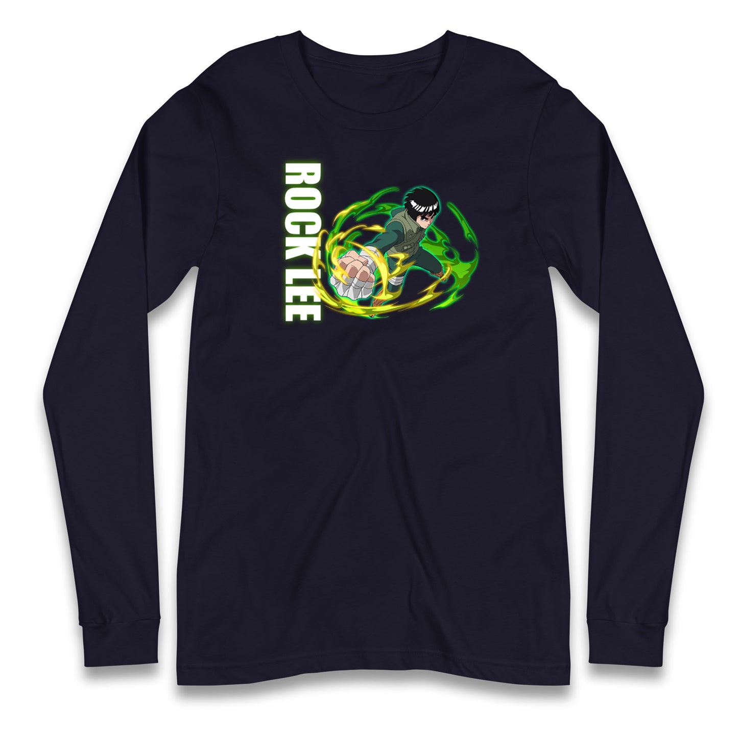 rock lee green beast long sleeve t shirt