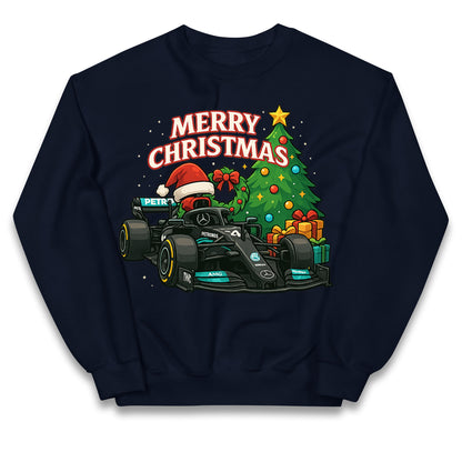 Mercedes F1 Christmas Kids Jumper