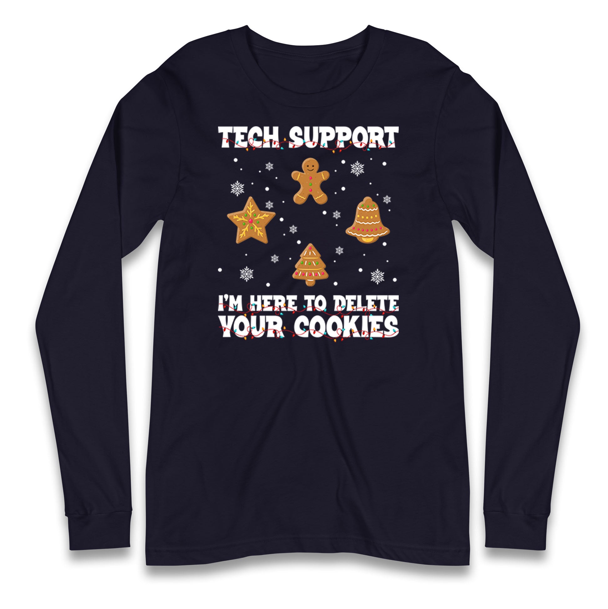 Delete Cookies Longsleeve T Shirt