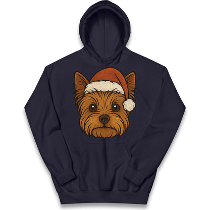 Yorkshire Terrier Christmas Kids Hoodie