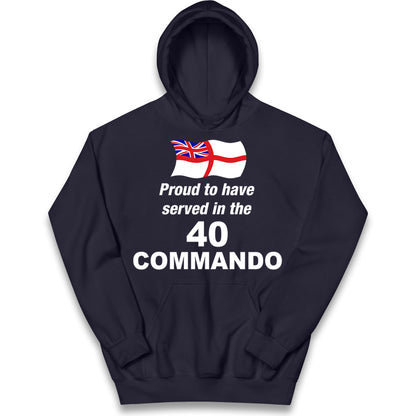 40 Commando Royal Marines Kids Hoodie