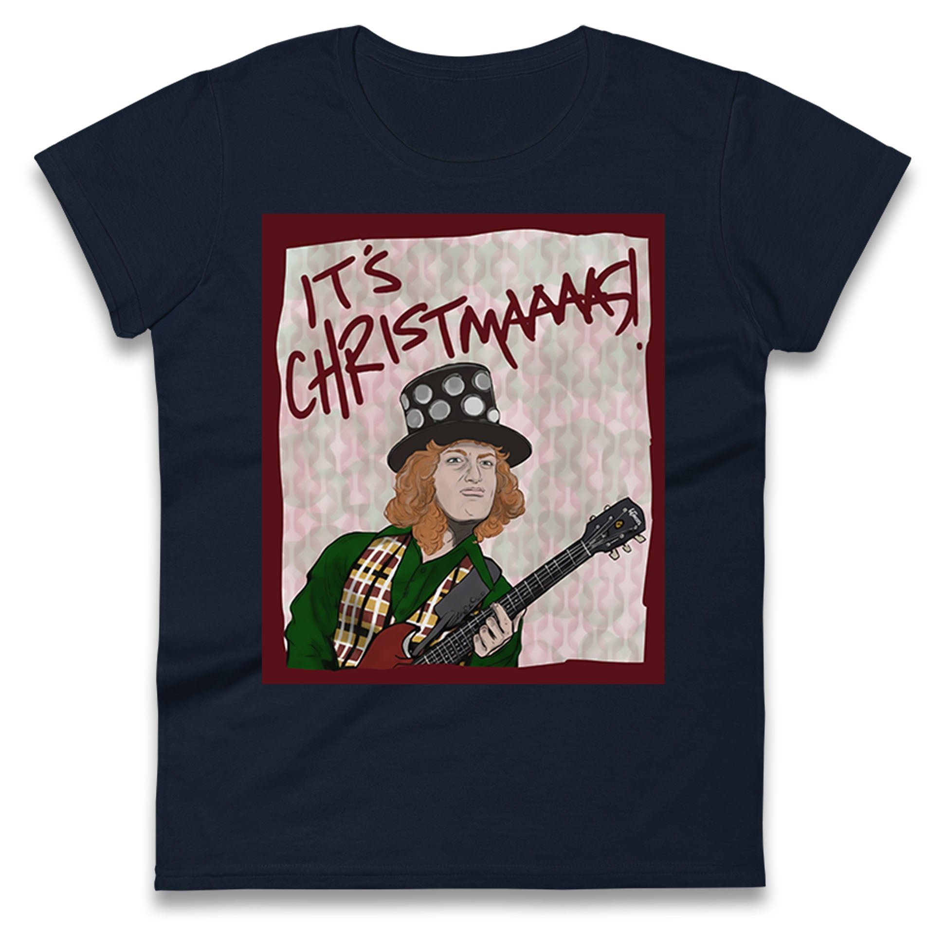 Noddy Holder Christmas Ladies T Shirt