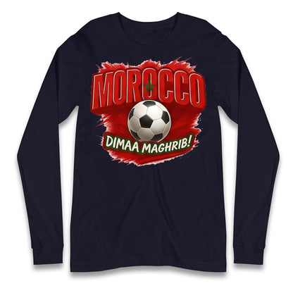 Morocco Retro World Cup Longsleeve T Shirt