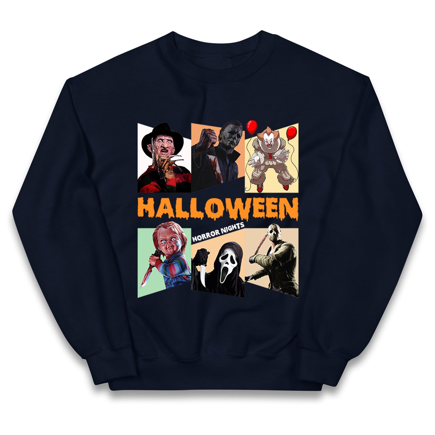 Horror Characters Halloween Horror Nights Kids Jumper