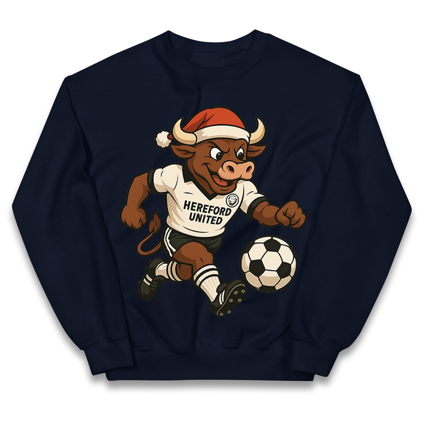 Retro Hereford Christmas Kids Jumper