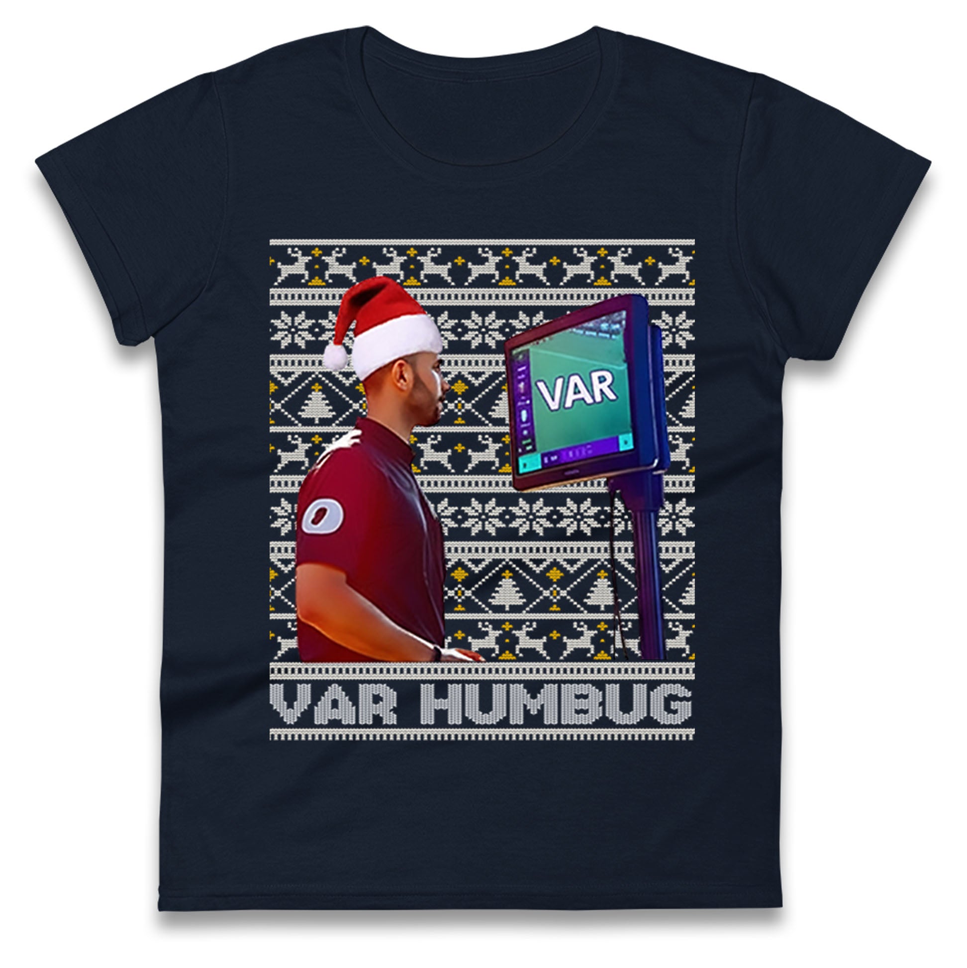 VAR Christmas Ladies T Shirt