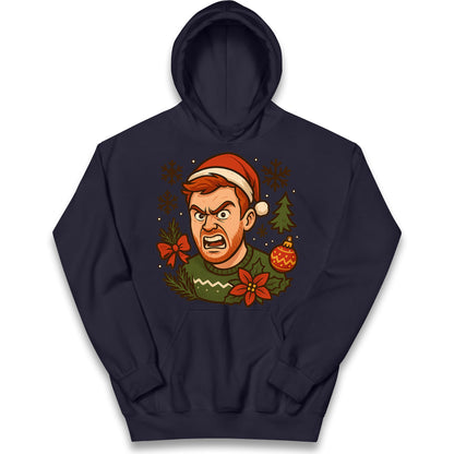 Angry Ginge Christmas Kids Hoodie
