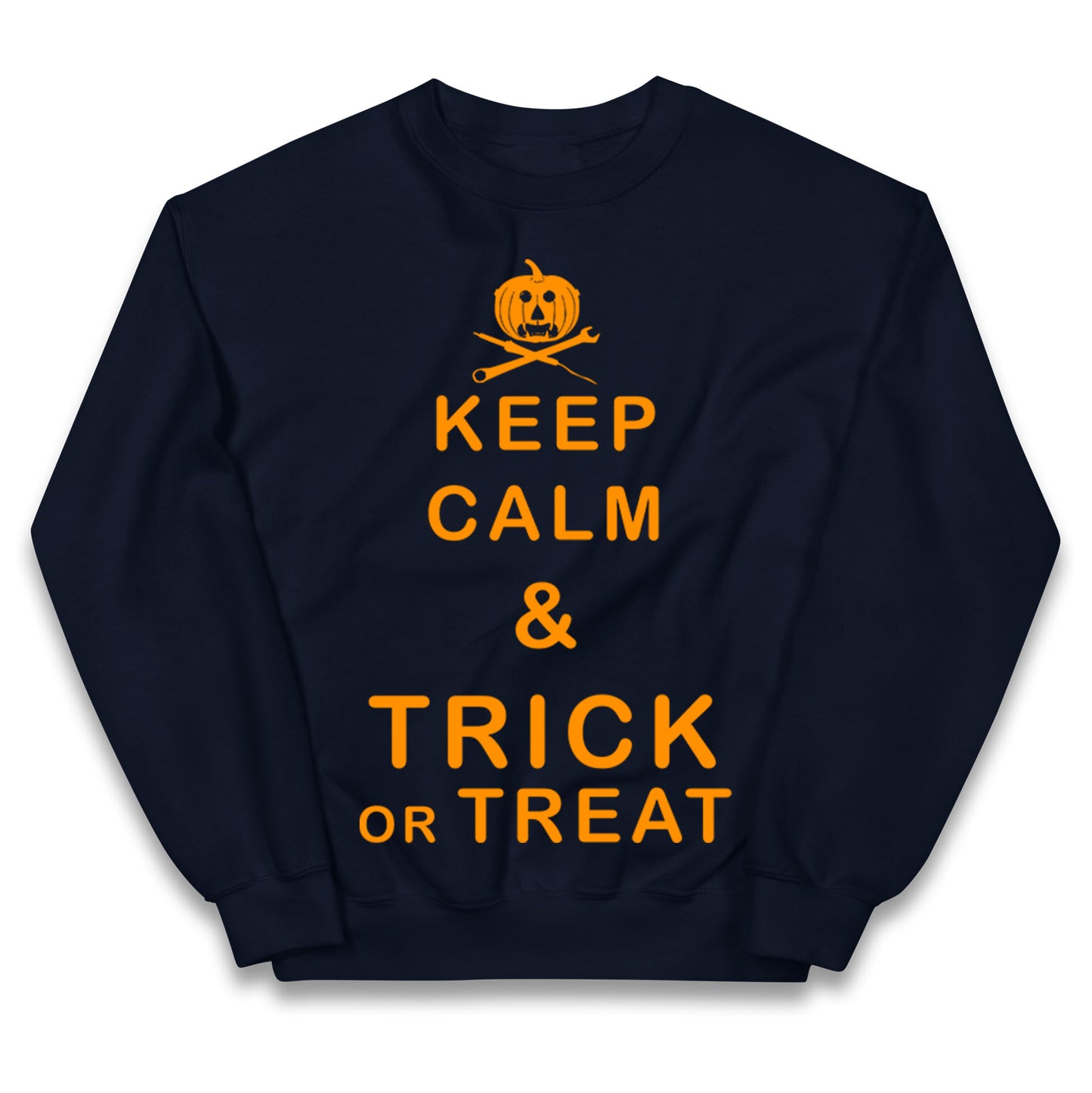 Keep Calm And Trick Or Treat Halloween Jumper
