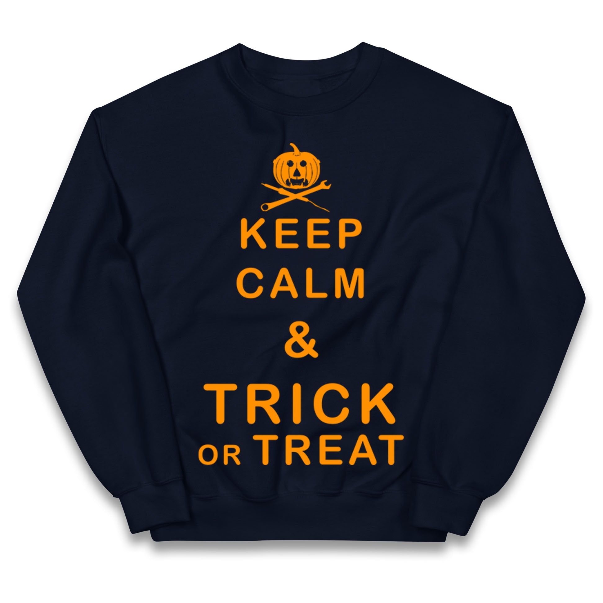 Keep Calm And Trick Or Treat Halloween Jumper
