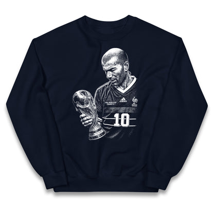 Zidane France Footballer Kids Jumper