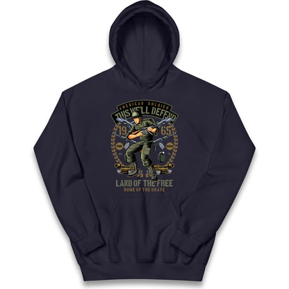 American Soldier Kids Hoodie
